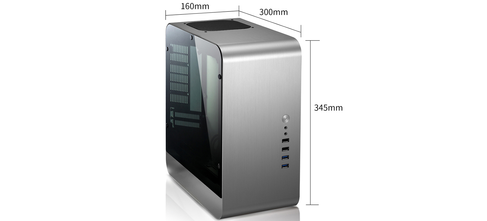 Jonsbo UMX1-PLUS Tempered Glass (Mini Tower/Màu Bạc) giới thiệu 2